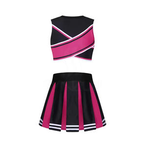 Vestido de Animadora Personalizado de Venta Caliente Sin Mangas con Cuello Redondo, Uniformes de Animadora - Product Image 2