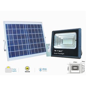 Luce di inondazione a LED 60W con pannello solare, 4000K neutro, IP65, telecomando incluso, illuminazione a SKU-8575/luce di inondazione a LED - Product Image 1