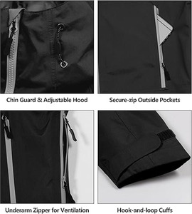 Produit de bonne qualité Veste coupe-vent pour hommes Imperméable Running Rain Outdoor Anorak Jacket for Men's téléchargé par Dress Sports - Product Image 6