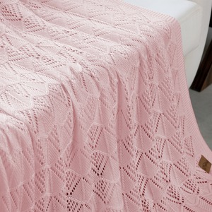 Dalisa ผ้าห่มผ้าห่มถักนิตติ้งแบบยืดหยุ่นใช้ได้ทุกฤดูน้ำหนักเบาและระบายอากาศได้ดีสำหรับโซฟาและการเดินทางบนเตียง - Product Image 3