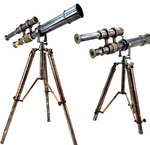 Telescopio de Latón Grabable de Moda, Telescopio Pirata, Regalo Náutico, Telescopio de Latón Hecho a Mano con Soporte, El Mejor Artículo para Regalo - Product Image 1