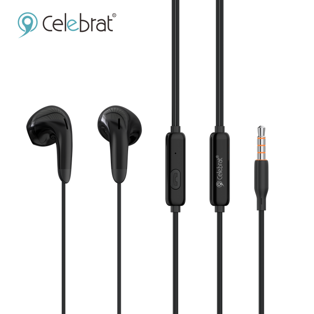 HD Quality with Mic Wired Headset Stereo Sound 3.5MM Earphone Stereo in Ear Headphone for Handfree