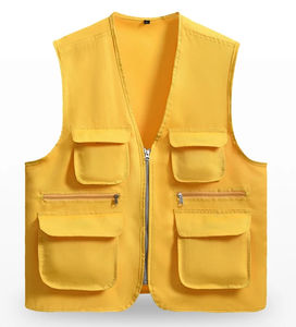 Gilet de travail sans manches de haute qualité multicolores avec plusieurs poches, nouveau style, logo personnalisable, imperméable - Product Image 4