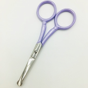 Ciseaux de soin des ongles de luxe professionnels lame droite en acier inoxydable incurvé pour cils cuticules coupe ciseaux de coiffure - Product Image 4