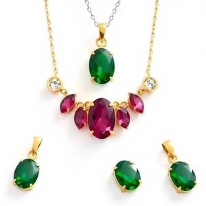 สร้อยคอจี้เงิน925สเตอร์ลิงชุบทองแบบยุโรปสุดหรูสำหรับผู้หญิงสร้อยคอเงิน - Product Image 4