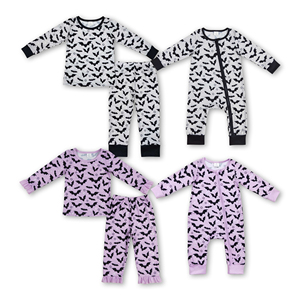 OEM/ODM/RTS Long sleeves bat <b>kids</b> <b>Halloween</b> <b>pajamas</b> baby clothes set baby clothes set boutique clothing <b>kids</b> - Product Image 3