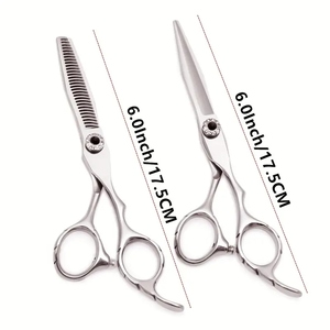 Kit de tijeras ligeras para el cabello, tijeras para cortar y adelgazar el cabello, juego de herramientas de peluquero con peine y estuche para Peluqueros de salón - Product Image 3