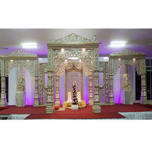 Mejor Evergreen Fiber Bollywood Boda Mandap Configuración Venta Clásico Moderno Indio Escenario Decoración Exportador Tradicional Hindú Mandap Reino Unido - Product Image 1