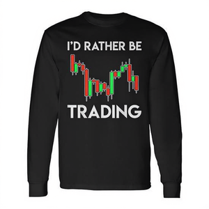 T-Shirt a Maniche Lunghe per Trader per Trading di Azioni, Futuri e Opzioni - T-Shirt Promozionale Premium - Product Image 2