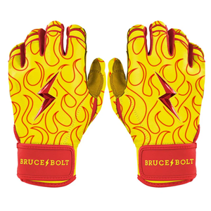 Gants de frappe à manchette courte BRUCE BOLT Original Series - Couleur Flammes Guantes De Bateo De Beisbol - Product Image 1