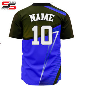Livraison rapide Chemises unies de baseball personnalisées Maillot de baseball Tenue de baseball Maillot de baseball de sublimation pour hommes - Product Image 6