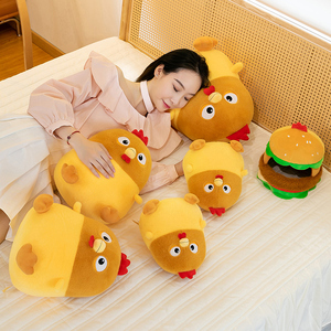 Baqueta Original Animal de peluche Tela de felpa súper suave Relleno de PP para ocasiones de cumpleaños Material de algodón Hamburguesa - Product Image 6