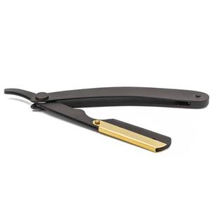 Rasoir à bord droit en acier inoxydable | Rasoir de coiffeur pour rasoirs de salon avec étui en cuir PU - Product Image 5