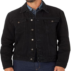 Wholesale High Quality <b>Men</b> Cotton Jeans Hole <b>Jacket</b> Custom <b>Denim</b> <b>Jacket</b> <b>Men</b> New Custom logo Design <b>for</b> Wholesale - Product Image 2