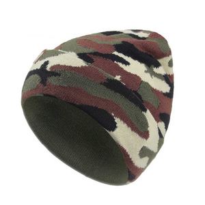 Bonnets personnalisables de haute qualité, bonnet de pêcheur camouflage, bonnets en acrylique tricotés d'hiver avec logo personnalisé - Product Image 6