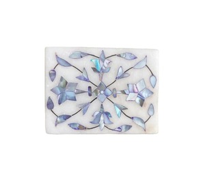 Nouvelle boîte à bijoux de luxe en nacre incrustation de marbre de qualité supérieure incrustation de marbre blanc vadrouille boîte pour cadeaux de mariage et décoration - Product Image 5