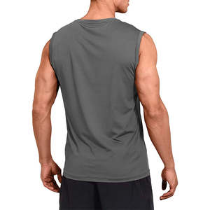 Personnalisé de haute qualité été sans manches respirant gym course hommes vêtements de fitness gym débardeur gilets 100% coton hommes débardeurs - Product Image 2