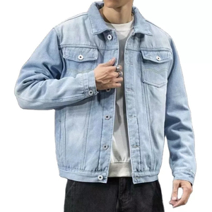 New 2026 Winter Clothing Men's <b>Think</b> Jacket for Autumn and Winter Denim Jacket Men 100% Cotton Made Denim Jacket OEM - Product Image 4