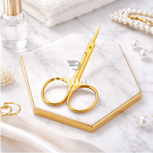 Tijeras para Cutículas de Acero Inoxidable Dorado Delgadas de Alta Calidad, Rectas, con Punta de Precisión, para Mano Derecha, Duraderas, para Arte de Uñas - Product Image 6