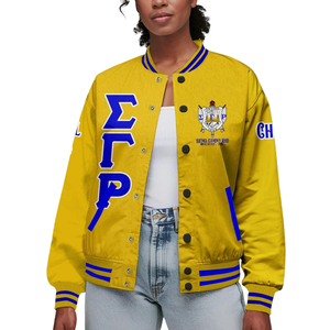 Sigma แจ็กเก็ต Gamma Rho 1922ความภูมิใจในราชวงศ์ sgrho เสื้อโค้ทที่ได้แรงบันดาลใจจากเลตเตอร์แมนสไตล์กรีก - Product Image 1