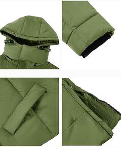 Chaqueta acolchada de invierno para hombre hecha a medida al por mayor-Abrigo largo acolchado con capucha y bolsillos | Proveedor de fábrica - Product Image 5