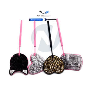 Baby Pink <b>Heart</b>-<b>Shaped</b> Eyelash Mirror for Lash Artists Stainless Steel Material - Product Image 3