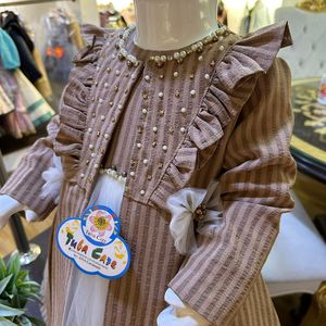 Nouvel an hiver collection fantaisie fête porter robe nouveau design robe avec sac fantaisie incroyable collection hiver - Product Image 6