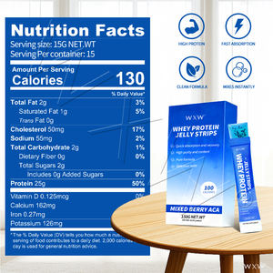 맞춤형 유청 단백질 젤리 구미 OEM ODM 자체 브랜드 근육 에너지 라벨 피트니스 영양 보충제 - Product Image 5