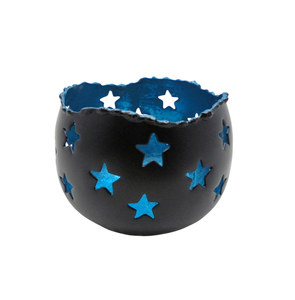 Soporte votivo redondo de hierro de diseño estándar, tarro de vela de Color púrpura para Navidad, sala de estar y Decoración de mesa hecha a mano - Product Image 5