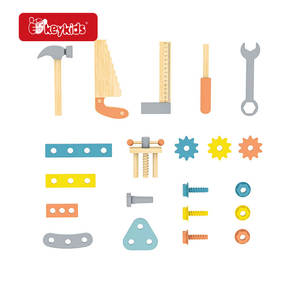 <span class=keywords><strong>Outils</strong></span> de jeu de construction en bois colorés éducatifs avec peinture écologique pour enfants de 2 à 7 ans W03D251 - Product Image 2