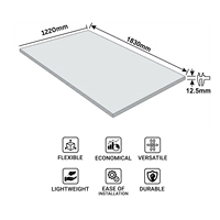Plaque de plâtre moderne OSIS 9 mm (papier fibre de verre) insonorisante 6x4 pour faux plafond/paroi, résistante au feu 5