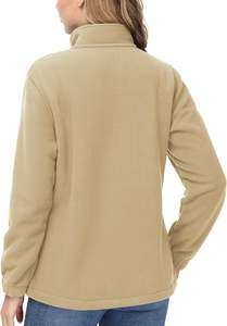 Chaqueta de invierno de talla grande para mujer, ligera, transpirable, Polar, con cierre de cremallera, bolsillos estampados, relleno de algodón para exteriores - Product Image 5