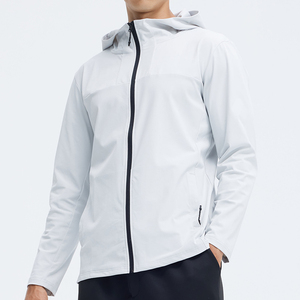 Vente chaude 76% Nylon 24% Spandex Manteau D'extérieur Avec Lettre De Mode Imprimé Personnalisé Coupe-Vent Veste Hommes - Product Image 2