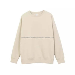 Logo personnalisé 330GSM sweats haute qualité basiques à manches longues Vintage 100% coton polaire blanc uni hommes sweat 2025 - Product Image 1