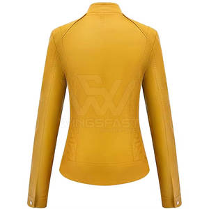 แจ็กเก็ตหนังแท้สำหรับผู้หญิงแจ็กเก็ตหนังแท้ระบายอากาศได้ดีสวมใส่สบายสำหรับฤดูหนาว - Product Image 2