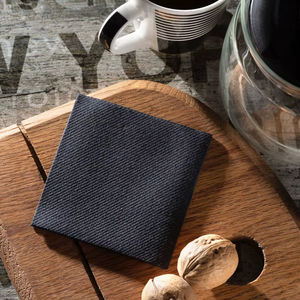 Servilletas Desechables Negras de 2 Capas Tipo Lino, Suaves y Absorbentes, en Bolsa, para Fiestas y Bodas Certificadas, Disponibles en EE. UU. - Product Image 2