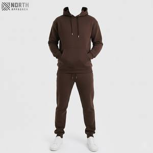 Ensemble Pantalon de survêtement avec logo 3d personnalisé de haute qualité Survêtement à capuche lourd avec sérigraphie brodée imprimée en soie Ensemble 2 pièces pour hommes - Product Image 1