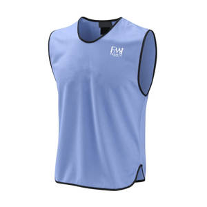 Gilet d'entraînement de football réversible avec décolleté profond, bavoir de football respirant, modèle personnalisé, options grande taille, meilleures ventes - Product Image 3