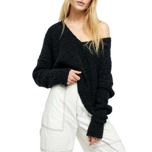 Cardigan da Donna Free People Finder Keepers con Scollo a V, Nero, Taglia X-Large, Traspirante, Casual, con Logo Frontale, per Inverno e Autunno - Product Image 2