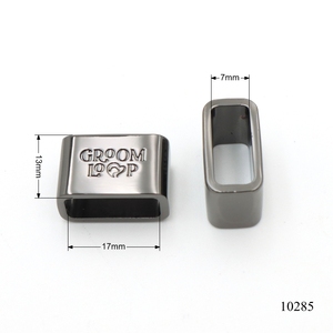 Hondenriem- en halsbandgesp van biethaan, gunmetal, op maat gemaakt, met eigen merk. - Product Image 3