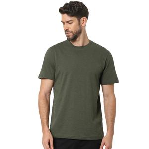 T-shirt de sport pour homme en coton 100% uni, manches courtes, col rond, de haute qualité, vêtements de rue décontractés d'été, haut décontracté avec logo - Product Image 2