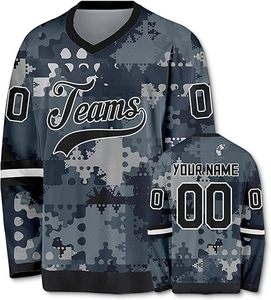 Camiseta de hockey sobre hielo de tamaño adulto con tarifa al por mayor, ropa de equipo de diseño personalizado, camiseta de hockey sobre hielo hecha en Pakistán - Product Image 1