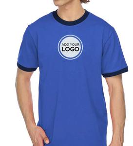 Camiseta informal para hombre de 100% algodón y fibra de bambú con cuello redondo suave y 180 gramos Jersey liso teñido de longitud corta - Product Image 3