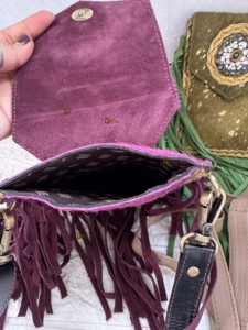 กระเป๋าสะพายข้างขนาดเล็กกระเป๋าใส่โทรศัพท์มาใหม่กระเป๋าถือหนังขนสัตว์โลหะกระเป๋าหนังวัวขนสัตว์กระเป๋าคล้องข้อมือกระเป๋าสลิง - Product Image 6