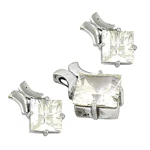 Pendientes de Esmeralda con Corte de Diamante/Pera, Chapados en Oro Rosa, Modernos, para Uso Diario de Mujeres - Product Image 3
