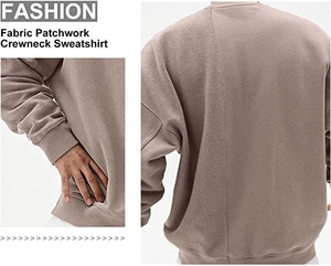 Sudadera extragrande para hombre, ligera, textura acogedora, ideal para atuendos urbanos. Sudadera extragrande para hombre 100% algodón. - Product Image 4