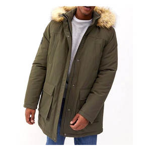 Veste parka d'hiver réversible pour homme, coupe-vent et imperméable, rembourrage en coton, longue, épaisse, chaude, pour l'extérieur, en tailles plus grandes - Product Image 2