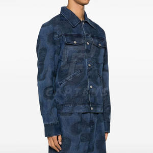 Chaqueta vaquera de invierno para hombre de alta calidad con servicios OEM Chaqueta vaquera de impresión personalizada de nuevo diseño para hombre - Product Image 2