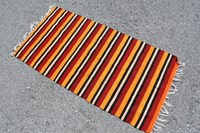 Colorful Handmade Wool Chindi Rugs Indian Traditional Floor Dari Runner Carpet Mat Cotton Washable Woven Carpet Mat Decor