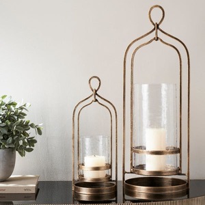 High Quality Metal <b>Candle</b> Stand Handmade Top Selling <b>Lantern</b> New Style Luxury <b>Candle</b> <b>Holder</b> for Christmas - Product Image 2